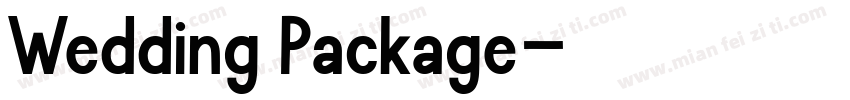 Wedding Package字体转换
